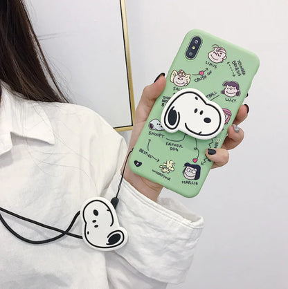 Cute Phone Case with Stand and Protector