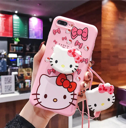 Cute Phone Case with Stand and Protector
