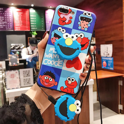 Cute Phone Case with Stand and Protector