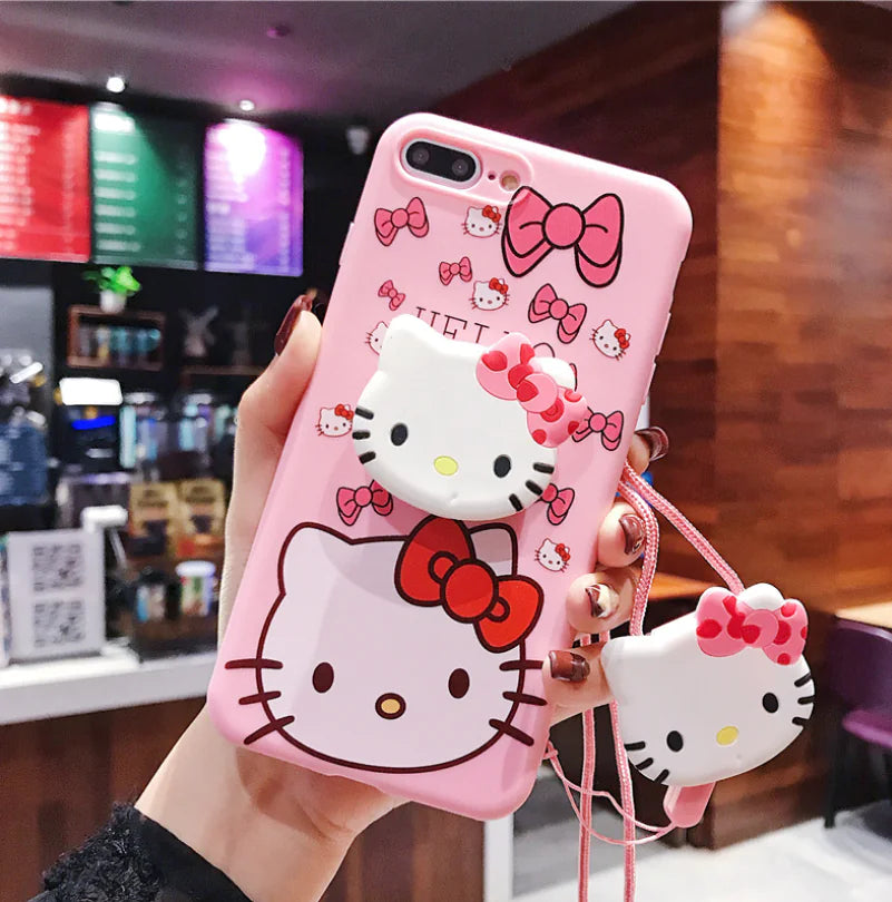Cute Phone Case with Stand and Protector