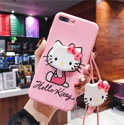 Cute Phone Case with Stand and Protector